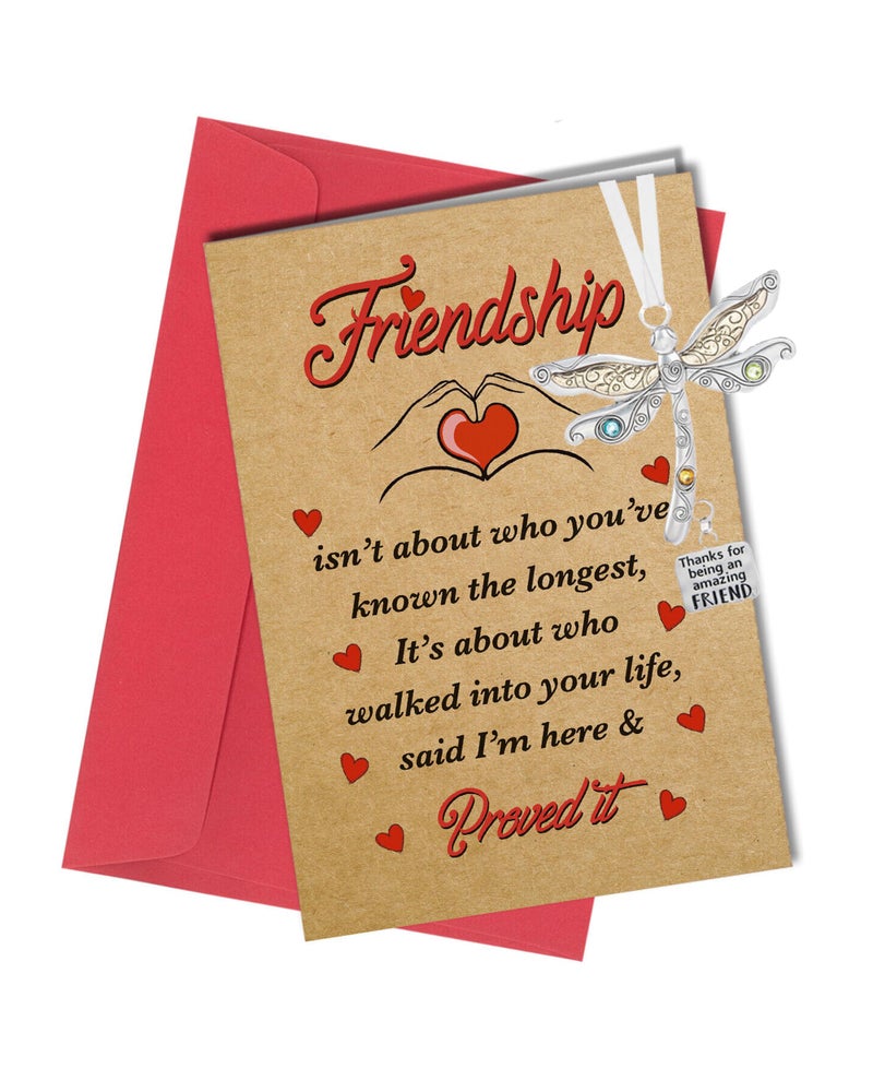 GANZ Friend Ornament Thanks for Being an Amazing Friend Dragonfly Charm Thoughtful Ornaments Friendship Gift Hanging Home DÃ©cor for Christmas, Birthdays, or Everyday in a Festive Bag & White Gift Box - Image 3